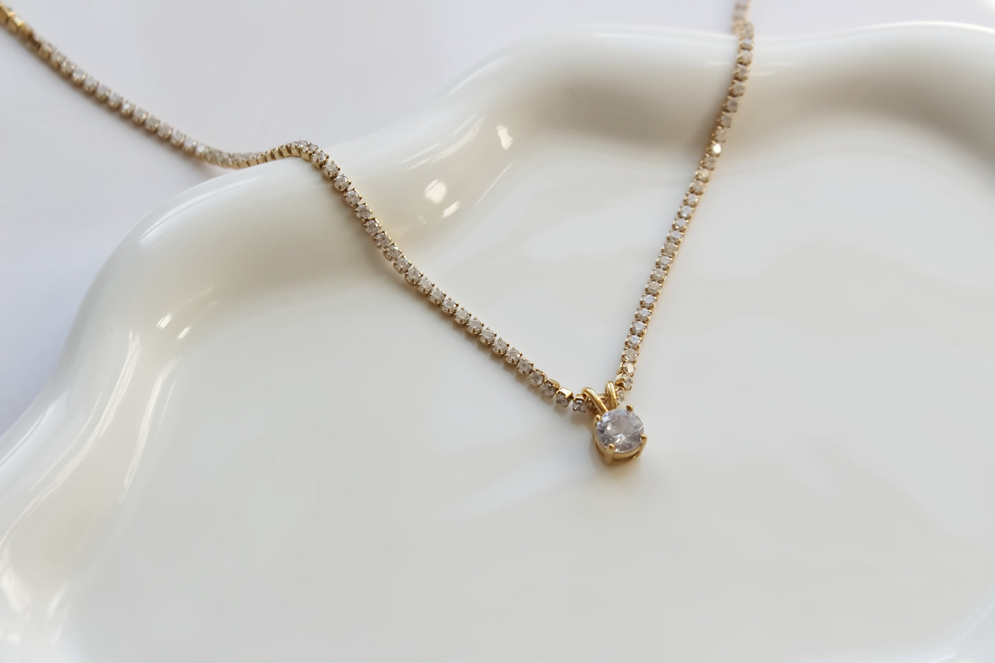 Jenna tennis necklace