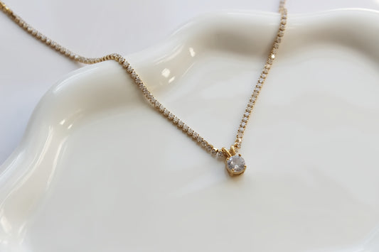Jenna tennis necklace