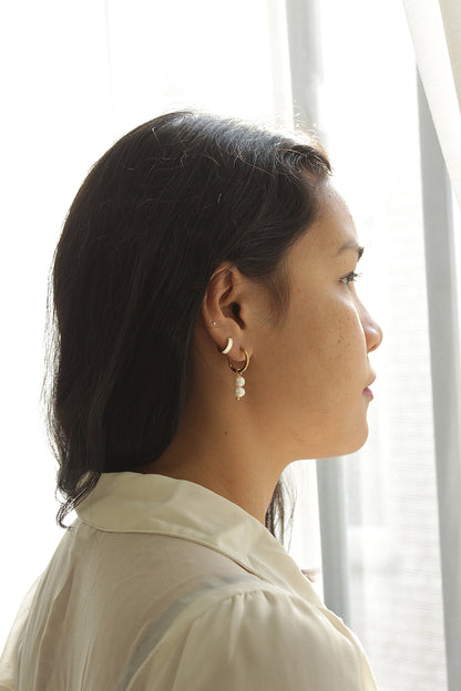 Poppy pendant earrings