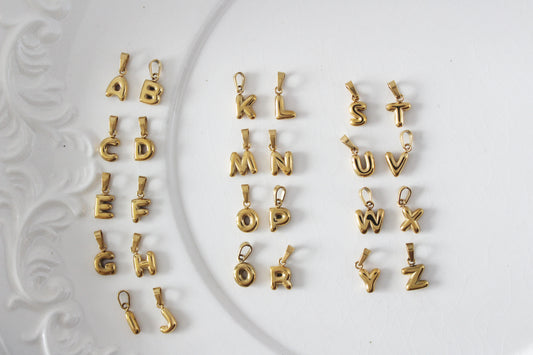 Pendentifs alphabet mini bubble
