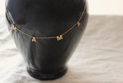 MAMA zircon Necklace